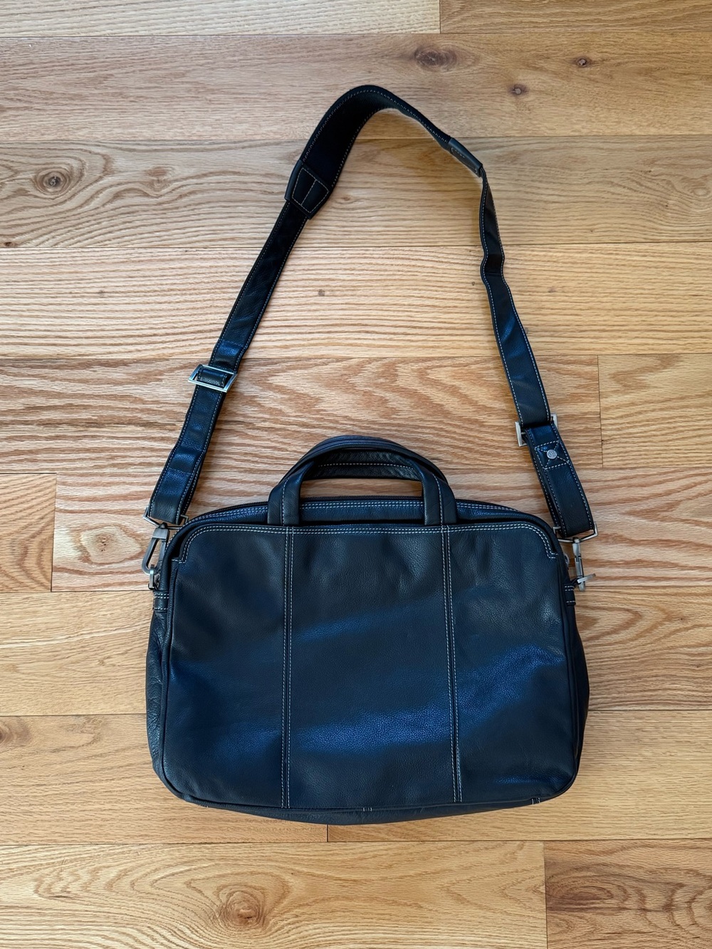 Mens Kenneth Cole Crossbody Leather Messenger Bag